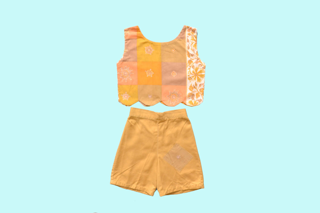 1950s Two Piece Orange  Play Set