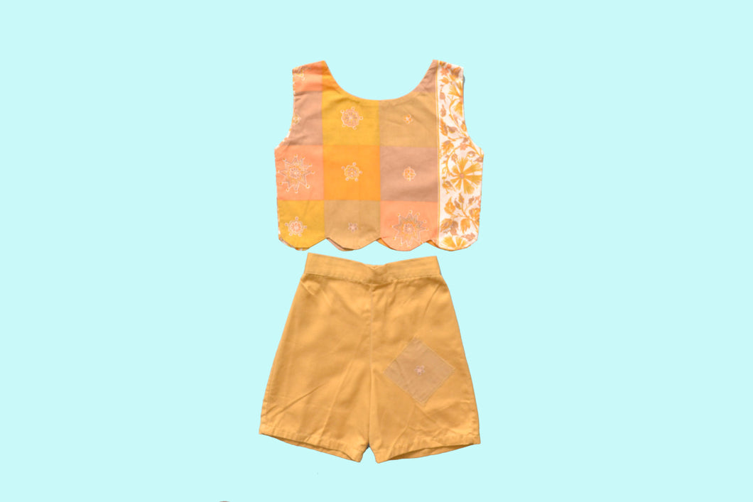 1950s Two Piece Orange  Play Set