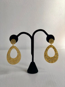 Glitter Flecked Lucite Earrings