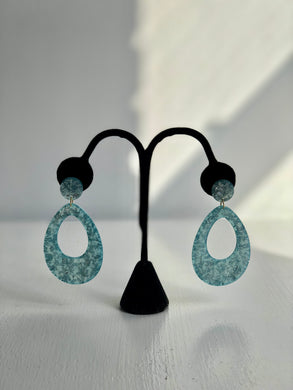 Glitter Flecked Lucite Earrings
