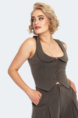 Contrast Lining Vest