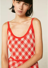 Load image into Gallery viewer, Red Knit Checked Top