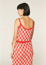 Load image into Gallery viewer, Red Knit Checked Top