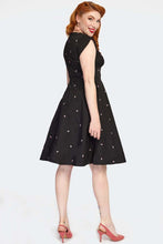 Load image into Gallery viewer, Rose Embroidered Flare Dress
