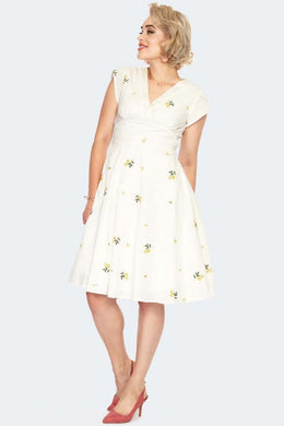 Spring Flowers Flare Dress