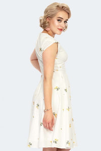 Spring Flowers Flare Dress