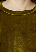 Load image into Gallery viewer, Compania Fantastica Moss Green Velour Sweatshirt