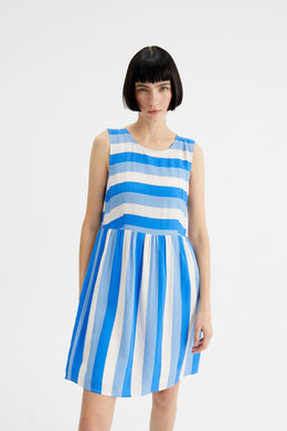 Sleeveless Stripe Mini Dress
