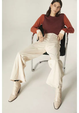 Wide Leg White Trousers